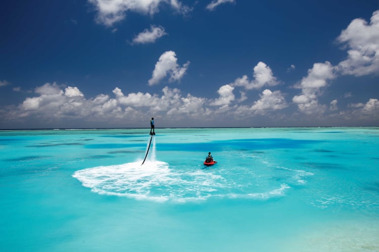 Watersports - Flyboarding in lagoon